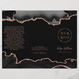 folleto de agate negro