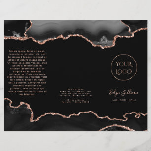 folleto de agate negro