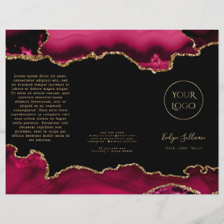 folleto de agate rojo magenta
