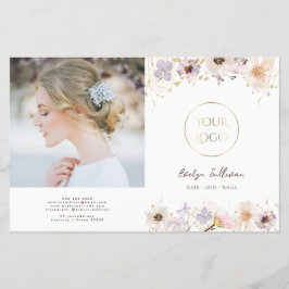 Folleto de biopos de flores secas