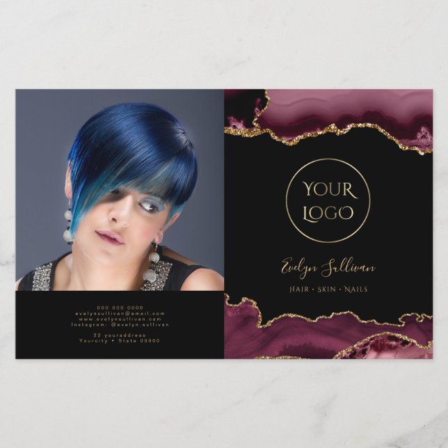 folleto de biplicidad de agate burgundy (Anverso)