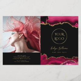 folleto de biplicidad de agate rojo magenta