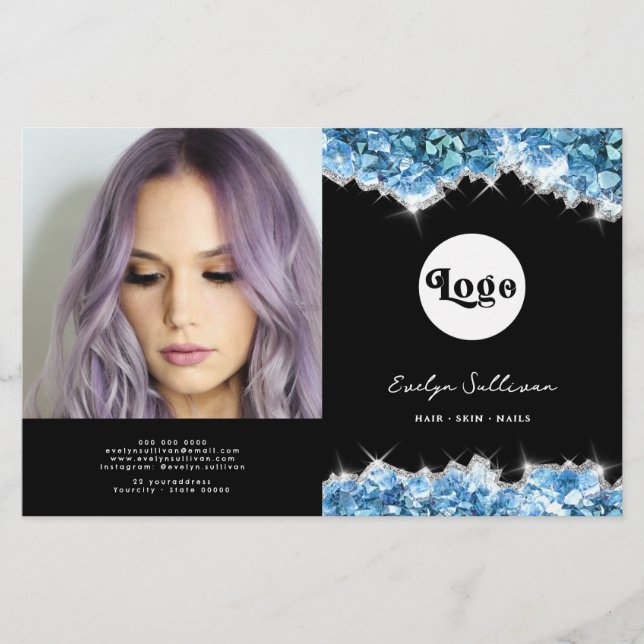 Folleto de biplicidad de cristales azules (Anverso)