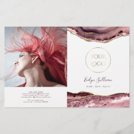 Folleto de biplicidad de Dusty rosa agate