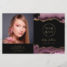 Folleto de biplicidad de mauve agate oscuro