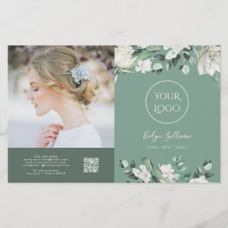 folleto de biplicidad de vegetación esmeralda