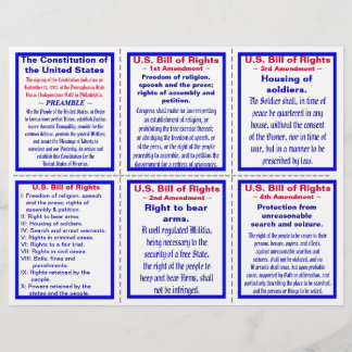 Folleto de bolsillo sobre la Carta de Derechos de