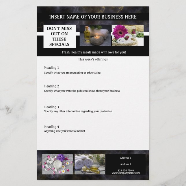 Folleto de Business 6 Photo Services (Frente)