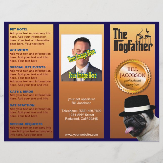 Folleto de Chiste satírico de Dogfather (Anverso)