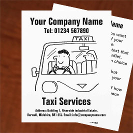 Folleto de diseño de dibujos animados de servicios