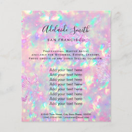 folleto de diseño de fotografía opal brillante