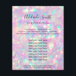 folleto de diseño de fotografía opal brillante<br><div class="desc">volante de artista profesional de maquillaje en salón de belleza</div>