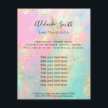 folleto de diseño de fotografías ópticas<br><div class="desc">volante de artista profesional de maquillaje en salón de belleza</div>