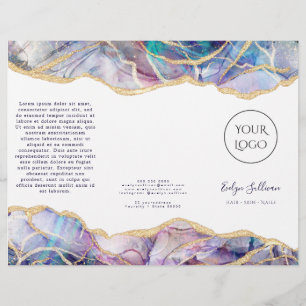 Folleto de diseño de opal oscuro