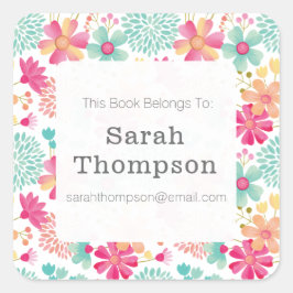 Folleto De Este Libro Pertenece A Pegatinas