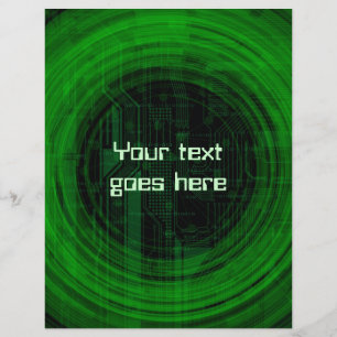 folleto de estilo tecnológico