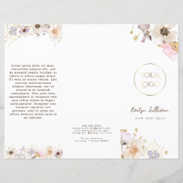 Folleto de flores secas