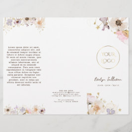Folleto de flores secas