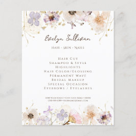 Folleto de flores secas