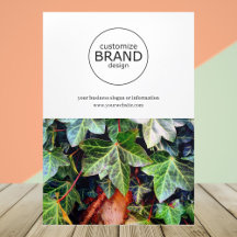 Folleto de fotografías del logotipo de negocios mo