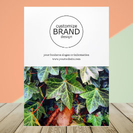 Folleto de fotografías del logotipo de negocios mo