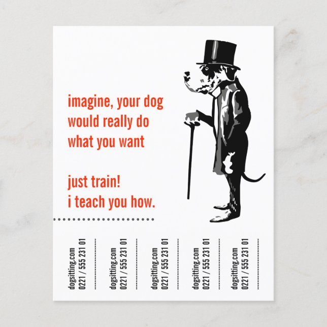 folleto de Gran Danés (Frente)