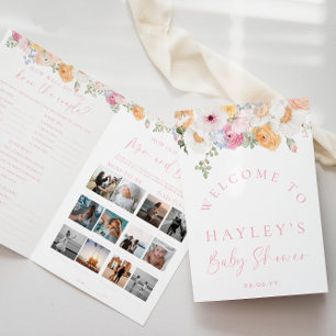 Folleto de juego de Baby Shower Millie Floral