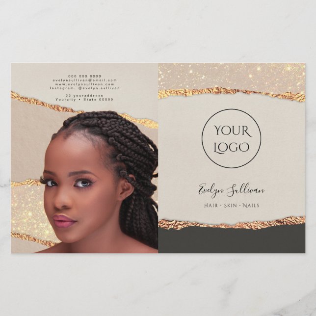 Folleto de la biplicidad del papel de verano negro (Anverso)