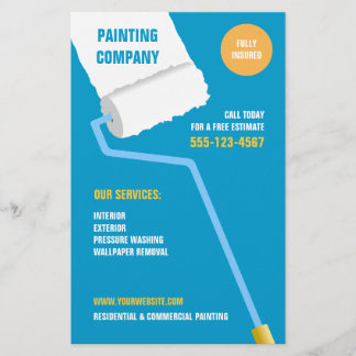 Folleto de la empresa de pintura/contratista
