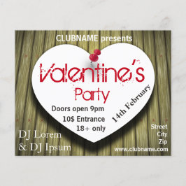 Folleto de la fiesta del día de San Valentín de Pa