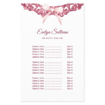 Folleto de la lista de precios del marco de purpur