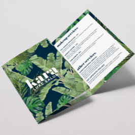 Folleto de la Marina del Diseñador Tropical Modern