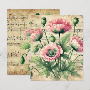 Folleto de la música de las hojas de los pasteles