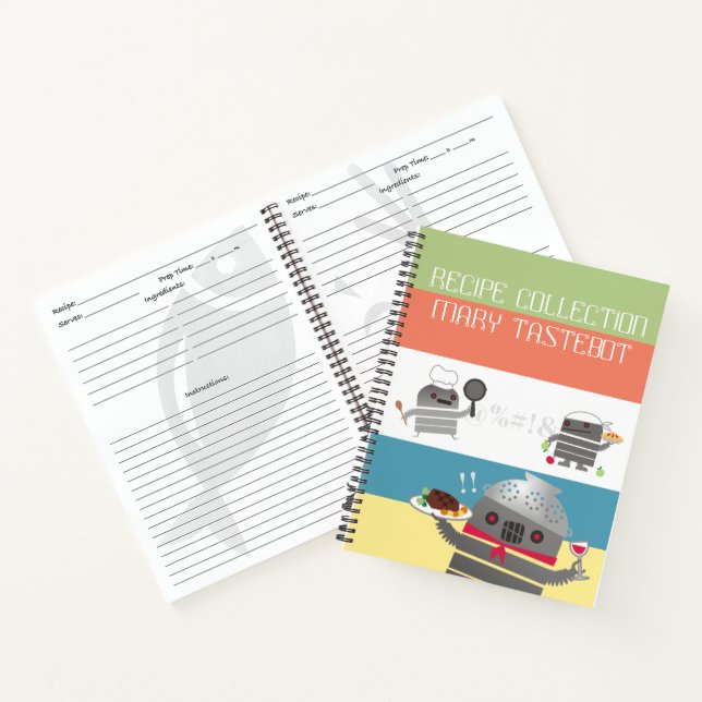 Folleto de la receta del libro de cocina personal  (Interior)