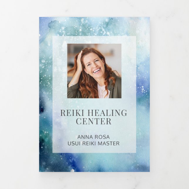 *~* Folleto de la triple imagen de Ocean Sea Beach (Foto de portada)