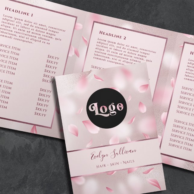 Folleto de la triple Relieve metalizado Flower Pet (Subido por el creador)