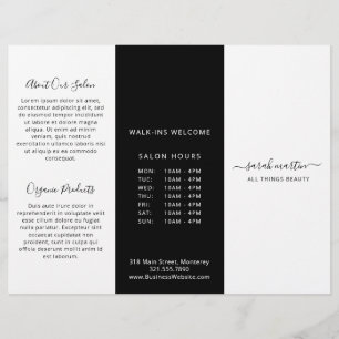 Folleto de la Triplicidad de Negocios Elegante en 