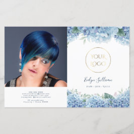 Folleto de los biplidos de la hidrangea azul