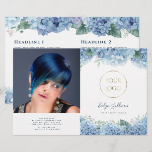 Folleto de los biplidos de la hidrangea azul