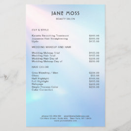 Folleto de Modern Glow Salon