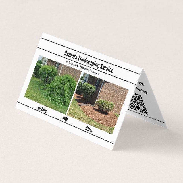 Folleto de negocio y servicio local personalizado (Anverso)