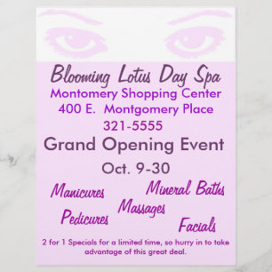 Folleto de Negocios Ojos Encantadores