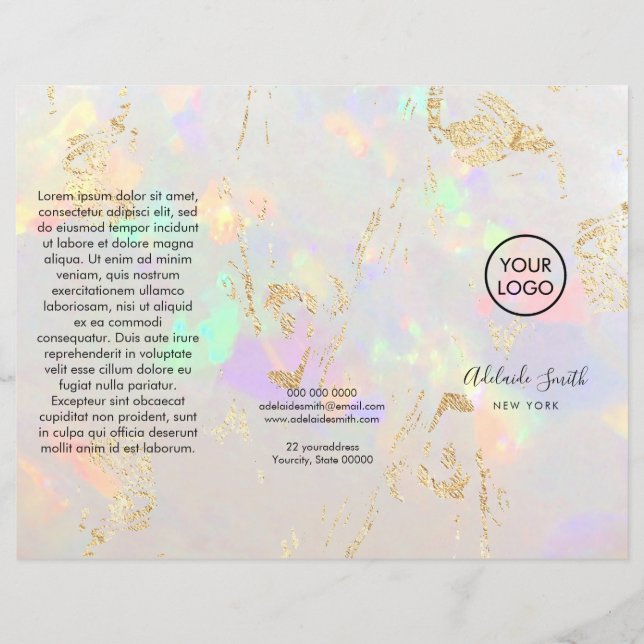 folleto de opal blanco (Anverso)