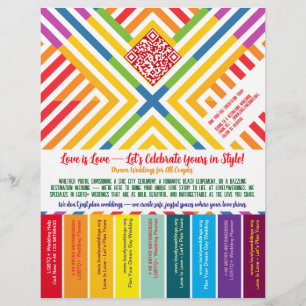 folleto de organizador de bodas LGBTQ+