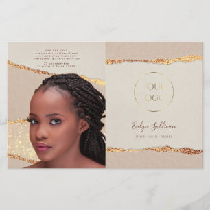 Folleto de pliegues biplidos de papel desbastado c