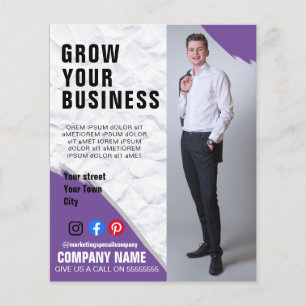 Folleto de poster de marketing de negocios