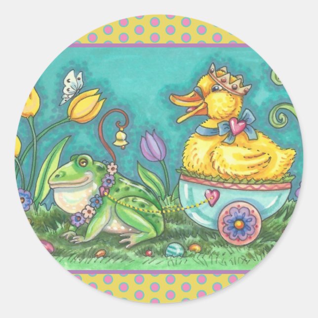 FOLLETO DE PRÍNCIPE DE PATO Y PESO, PEGATINAS DE P (Anverso)