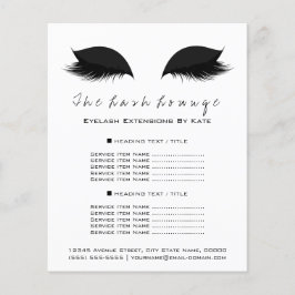 Folleto de Salón de Belleza de Artista de Maquilla