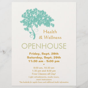 Folleto de salud y bienestar holístico del árbol d