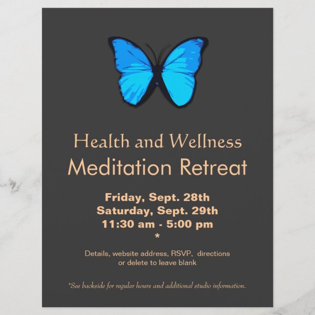 Folleto de salud y bienestar para mujeres de Blue  (Frente)